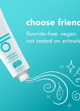 hello Antiplaque and Whitening Fluoride Free Toothpaste, Whitening Toothpaste with Coconut Oil and Tea Tree Oil, Helps Whiten Teeth, Natural Peppermint, 3 Pack, 4.7 Oz Tubes