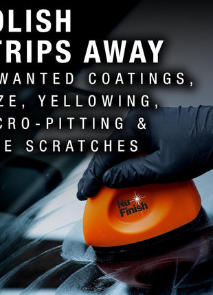 Nu Finish Glass Restore & Repel Kit, Two Step Regimen for Car Windshield, Includes Polishing Compound, Ceramic Sealant, Precision Applicator Tool, and 2 Reusable Sponges