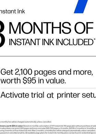 HP OfficeJet Pro 8135e Wireless All-in-One Color Inkjet Printer, Print, scan, Copy, fax, ADF, Duplex Printing Best-for-Home Office, 3 Month Instant Ink Trial Included, AI-Enabled (40Q35A)