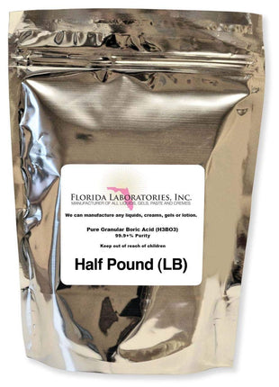 Boric Acid Granular Powder Half Lb.(Half Pound) Create Your own Solution