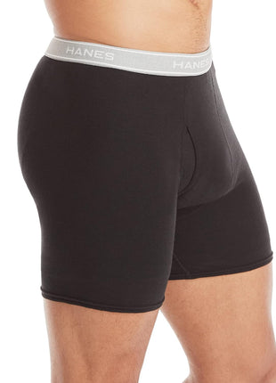 Hanes mens Underwear Boxer Briefs Pack, Cool & Breathable Cotton Moisture-wicking Underwear for Men, No Ride Up