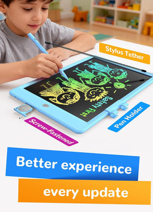 KOKODI LCD Writing Tablet, Gifts for 3 Years Old Boys and Girls,10 Inch Colorful Doodle Board Drawing Tablet, Erasable Reusable Electronic Drawing Pads, Educational and Learning Toys for Kids