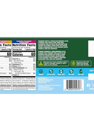 GoGo squeeZ Active Fruit Blend with Electrolytes | 18-Count Variety Pack | Blueberry Strawberry Lemon & Strawberry Pineapple Orange | Made with Real Fruit and Antioxidants Vitamin A, E, & C?