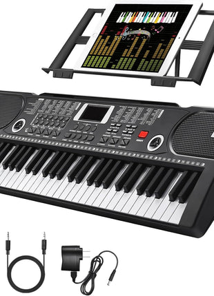 61 Key Keyboard Piano, Portable Electronic Keyboard Piano for Beginners