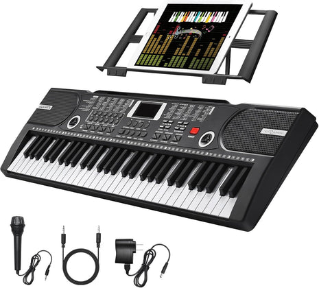 61 Key Keyboard Piano, Portable Electronic Keyboard Piano for Beginners
