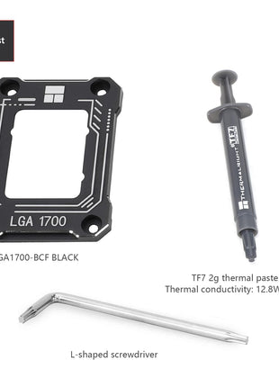 Thermalright Intel 12th/13th Generation LGA1700 Anti-Bending Buckle, Curved Pressure Plate,CPU Stress Bending Correction Fixer, Fully Fitted and Fixed Without Trace Installation (Black)