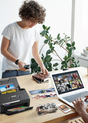 Epson FastFoto FF-680W Wireless High-Speed Photo and Document Scanning System, Black