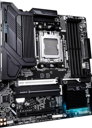GIGABYTE B850M Gaming X WIFI6E AMD AM5 mATX Motherboard, Support AMD Ryzen 9000/8000/7000 Series, DDR5, 10+2+2 Power Phase, 2X M.2, PCIe 5.0, USB-C, WIFI6E, 2.5GbE LAN, EZ-Latch, 5-Year Warranty