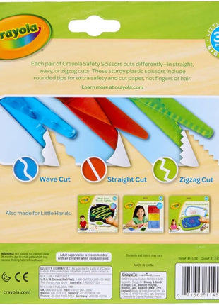 Crayola Toddler Safety Scissors (3pk), Blunt Tip Training Scissors for Preschool Learning Activities, Right & Left Handed, Toddler Arts & Crafts Essentials