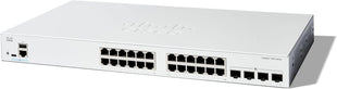 Cisco Catalyst 1300-24T-4X Managed Switch, 24 Port GE, 4x10GE SFP+, Limited Lifetime Protection (C1300-24T-4X)