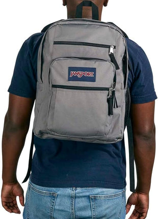 JanSport Laptop Backpack - Computer Bag with 2 Compartments, Ergonomic Shoulder Straps, 15" Laptop Sleeve, Haul Handle - Graphite Grey