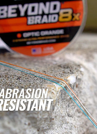 Beyond Braid Braided Fishing Line -Super Strong - Abrasion Resistant - No Stretch -Blue Camo, Moss Camo, White, Green, Pink, Blue, 4 Strand 8 Strand