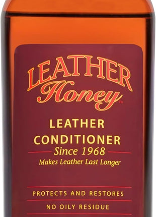 Leather Honey Leather Conditioner, Since 1968. for All Leather Items Including Auto, Furniture, Shoes, Purses and Tack. Non-Toxic and Made in the USA / 8 Fl Oz (Pack of 1)