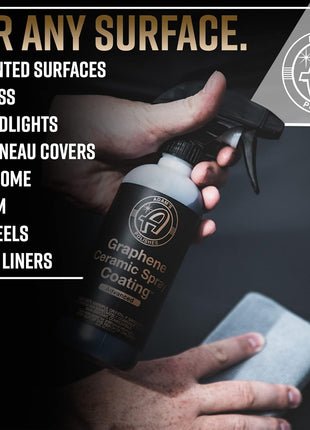 Adam's Advanced Graphene Ceramic Spray Coating Kit - 18+ Months Sprayable Graphene Oxide Ceramic Coating for Cars, Boats, RV's & Motorcycle - Adds Extreme Gloss, Depth, Shine & Protection