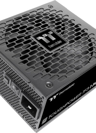 Thermaltake Toughpower TF3 1300W; 2X Native PCIe 5.1 12V-2x6; Dual-Color H++ Connectors; Etched Flat Cables; Multi/Single Rail OCM Toggle; 100% Japanese Capacitors; 80+ Titanium; PS-TPD-1300FNFATU-1