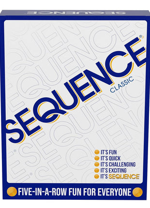 SEQUENCE- Original SEQUENCE Game with Folding Board, Cards and Chips by Jax ( Packaging may Vary ) White, 10.3" x 8.1" x 2.31"