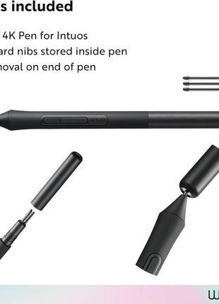 Wacom LP1100K 4K Pen for Intuos Tablet Black
