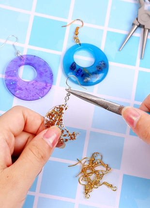 Needle Nose Pliers 4.5 Inch Jewelry Pliers Super Precision Jewelry Making Tools Comfort Grip Handle Craft Pliers for Jewelry Repair Wire Bending Gripping