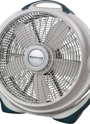 Lasko Wind Machine Fan, Air Circulator Fan with 3 Speeds, 20" Model 3300, Gray