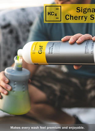 KOCHCHEMIE Gentle Snow Foam - pH Neutral Pre-Cleaning; Works With Foam Cannons & Sprayers; Manual Washing Shampoo; Safe on Existing Wax & Sealed Surfaces; Unique Cherry Fragrance (1 Liter)