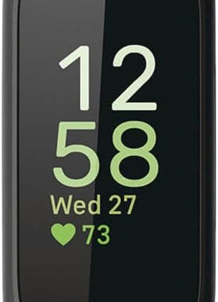 Fitbit Inspire 3 Health &-Fitness-Tracker with Stress Management, Workout Intensity, Sleep Tracking, 24/7 Heart Rate and more, Midnight Zen/Black One Size (S & L Bands Included)