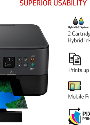 Canon PIXMA TS6420a All-in-One Wireless Inkjet Printer [Print, Copy, Scan], Works with Alexa | All-in-One Print and Copy and Scan, 1.44 OLED, Auto-Duplex, WI-FI and Airprint and Mopria, Alexa Support