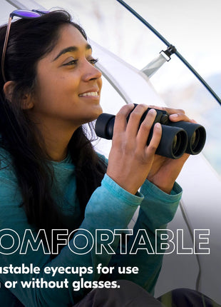 Nikon PROSTAFF P3 8x42 Binocular | Waterproof, fogproof, rubber-armored Full-Size Binocular, wide field of view & long eye relief | Official Nikon USA Model | Waterproof, fogproof, wide field of view, long eye relief, rubber-armored Full-Size Binocular
