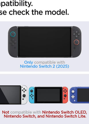 Spigen Screen Protector Tempered Glass [GlasTR EZ FIT] designed for Nintendo Switch 2 (2025) - 2 Pack