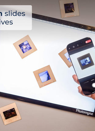 Photomyne A4 Light Pad – Slide & Film Negative Scanning Viewer | Perfect for Art, Film & Memories