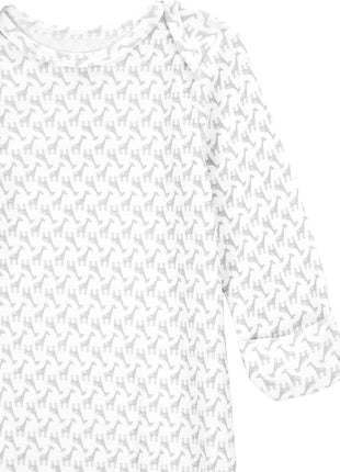 Simple Joys by Carter's Unisex Babies' Cotton Sleeper Gown, Pack of 3, Grey/White, 0-3 Months