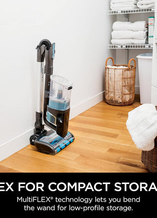 Shark IZ462H Vertex Ultra Lightweight Cordless Stick Vacuum with DuoClean PowerFins, Crevice, Pet Multi Tool, Anti Allergen, Brush, Removable Handheld, Flex, 60 min Runtime, Blue, MultiFLEx