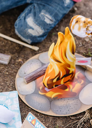 Melissa & Doug Let's Explore Campfire S'mores Set with Toy food & Kids Play Kitchen Accessories, Preschool Learning Toys for Girls & Boys 3+