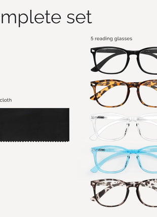 CCVOO Reading Glasses for Women/Men, Eyeglasses, Blue Light Readers for Women/Men, Computer Eye Glasses, Cheaters