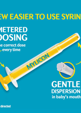 MYLICON Gas Relief Drops for Infants and Babies, Dye Free Formula, 1 Fl Oz. | Gentle simethicone drops relieve infant gas & discomfort · Safe for newborns · help baby to naturally relieve gas