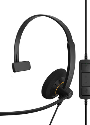 EPOS Sennheiser SC 30 USB ML (504546) - Single-Sided Business Headset | For Skype for Business | with HD Sound, Noise-Cancelling Microphone, & USB Connector (Black)