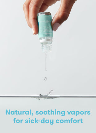 Frida Baby Breathefrida Vapor Bath Drops, Baby Congestion Relief with Eucalyptus Essential Oil for Humidifier, Aromatherapy Oil Help Baby Breathe Easy