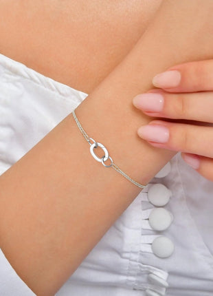 2pcs 925 Sterling Silver Oval Jewelry Clasps, Hypoallergenic Necklace Enhancer Shortener, Spring Bail Clasp Rings Connector Clips for Bracelet Anklet Jewelry Making