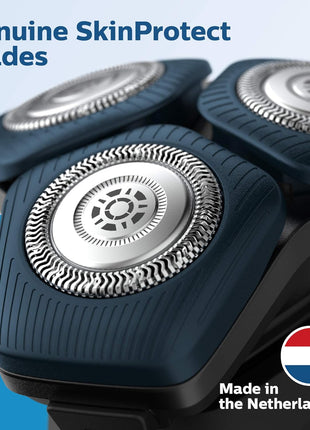 Philips Norelco Genuine Replacement Heads, 3 Count | 45 Self Sharpening SteelPrecision blades, Compatible with Series 5000 & 7000, SH71/52