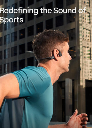 SHOKZ New OpenRun Pro 2- Bone Conduction Headphones, Open-Ear Bluetooth Wireless Sport Earphones for Running, Workouts - Sweat Resistant, Secure Comfortable Fit -Deep Bass, Smart Mic, Reflective Strip