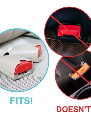 Morlike Silicone Buckle Holder Booster - Fits Most, Not All (Light Blue, 2 Pack)