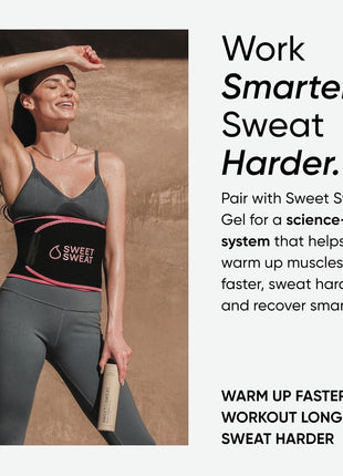 Sports Research Sweet Sweat Waist Trimmer (Core Series) - Premium Sweat Enhancing Fitness Band for Women & Men