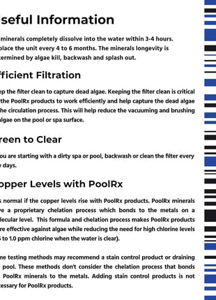 PoolRX+ pool unit 7.5k-20k gallons