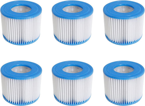 Hot Tub Filter Cartridge Size VI for Bestway, Lay-Z-Spa, Coleman SaluSpa 90352E 58323, 6 Pack
