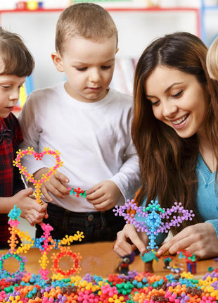 TOMYOU 200 Pieces Building Blocks Kids STEM Toys Educational Discs Sets Interlocking Solid Plastic for Preschool Boys and Girls Aged 3+, Safe Material Creativity