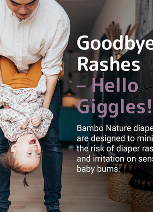 Bambo Nature Hypoallergenic Baby Diapers, Eco-Labelled Sustainable Diapers, Enhanced Leakage Protection, Totally Chlorine-free, Skin Friendly, and Super Absorbent - Size 4 (162 Count)