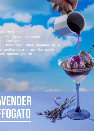 DaVinci Gourmet Lavender Syrup, Natural, 25.4 Fluid Ounces (Pack of 1)