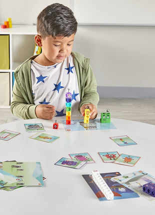 hand2mind MathLink Cubes Numberblocks 1-10 Activity Set, 30 Preschool Learning Activities, Counting Blocks, Linking Cubes, Educational Toys for Kids, Number Games, Math Manipulatives Kindergarten