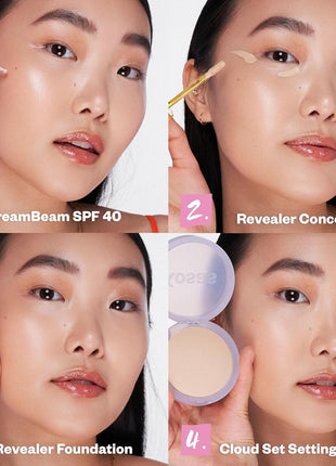 Kosas DreamBeam SPF 40 Mineral Sunscreen for Face + Makeup Prep – Lightweight Hydrating Sun Protection, 40 ml