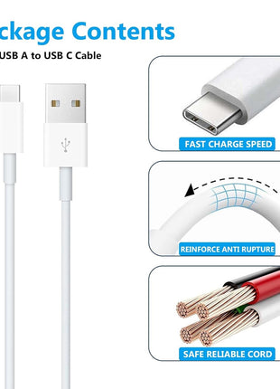 AHDFWI Carplay Cable Cord Compatible with iPhone 16 17 USB A to USB C Cable for 17E 16E 17 Air/17 16 15 Pro Max ,Plus, Pro 12.9/11, 10th Gen, Air 5th/ 4th,Mini 6th Charger Car Charging Cable White