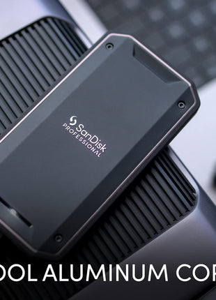 SANDISK Professional 4TB PRO-G40 SSD - Up to 3000MB/s, Thunderbolt 3 (40Gbps), USB-C (10Gbps), IP68 dust/Water Resistance, External Solid State Drive - SDPS31H-004T-GBCND